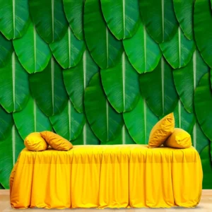 Traditional Banana Leaf Stage Decor