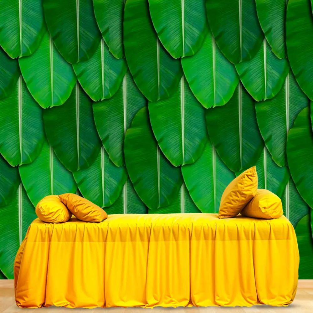 Traditional Banana Leaf Stage Decor